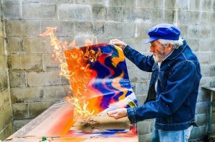 Piene erhellt die Welt! Augsburger GALERIE NOAH zeigt Feuergouachen, Temperabilder, Grafiken und Keramiken des ZERO-Mitbegründers Otto Piene  