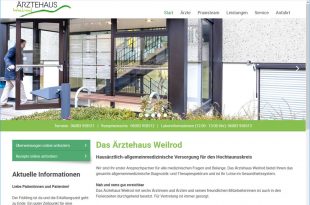 Ärztehaus Weilrod präsentiert sich mit neuer Homepage