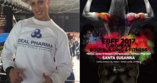 Bodybuilderin L. Goshko gewann bei IFBB in Spanien