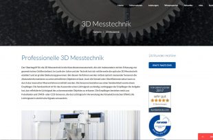 Einziges akkreditiertes Kalibrierlabor mit 3D Messtechnik in München  